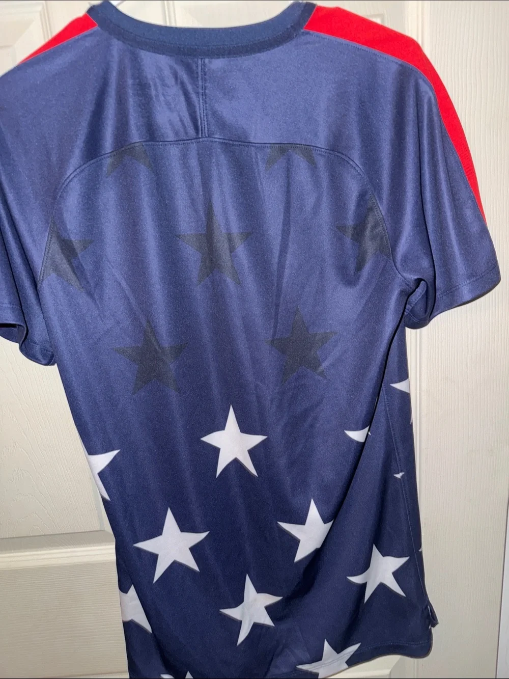 Nike Mens Small Navy, White & Red USA Star Soccer Jersey